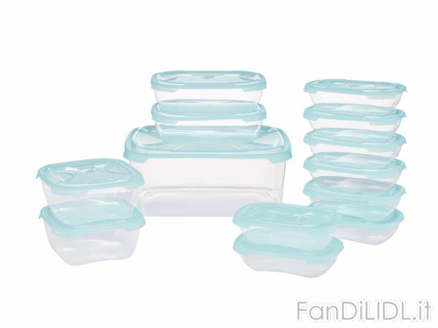Set contenitori salvafreschezza, 13 pezzi Ernesto, prezzo 8.99 &#8364; 
- Termoresistente ...