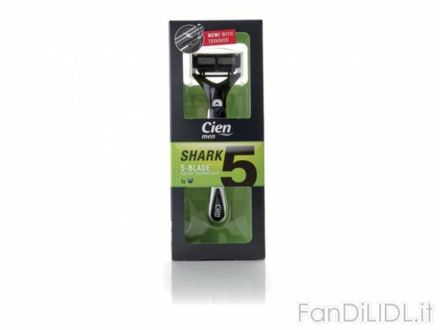 Rasoio 5 lame Cien, prezzo 4,99 &#8364; 
- Con lama di precisione per una rasatura ...