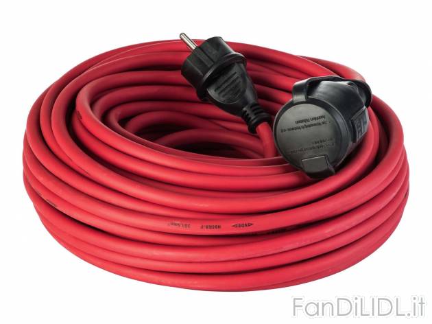 Prolunga, 25m Powerfix, prezzo 19.99 &#8364; 
- 25 m
- 3680 W
- Con protezione ...