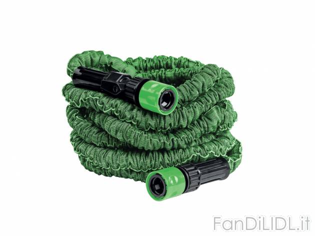 Tubo estensibile da giardino 15m Florabest, prezzo 9.99 &#8364; 
- Con la pressione ...