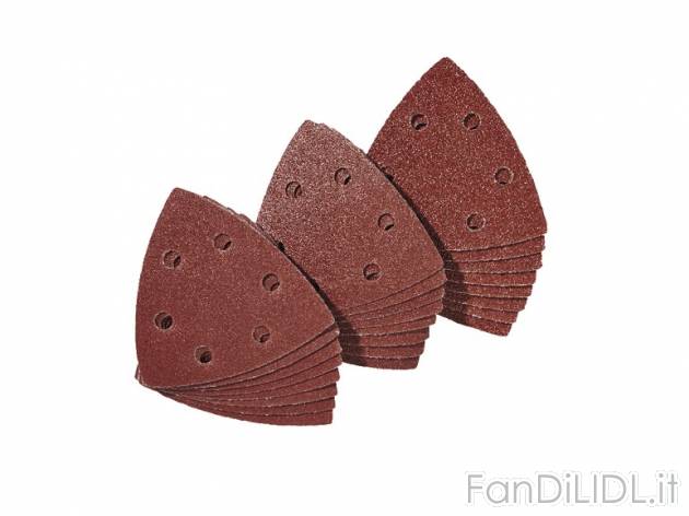 Set carta abrasiva per smerigliatrice Parkside, prezzo 1,99 &#8364; per Al set ...