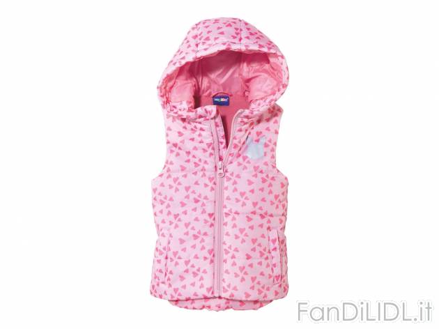 Gilet imbottito da bambina Lupilu, prezzo 7.99 &#8364; 
Misure: 1-6 anni
- Oeko ...