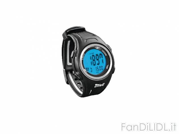 Orologio da polso con cardiofrequenzimetro e contapassi , prezzo 21,99 &#8364; ...