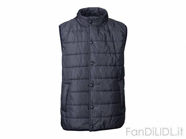 Gilet imbottito Livergy, prezzo 14.99 &#8364; 
- Materiale esterno idrorepellente ...