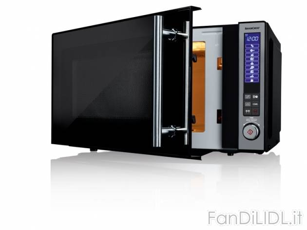 Microonde digitale nero o argento Ernesto, prezzo 69,99 &#8364; per Alla confezione ...