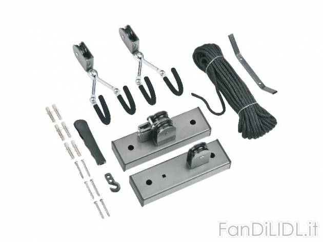 Set gancio da soffitto per bici Powerfix, prezzo 8,99 &#8364; per Al set 
- ...