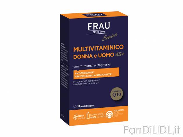 Multivitaminico Donna e Uomo 45+ , prezzo 5.99 &#8364;  
-  30 compresse