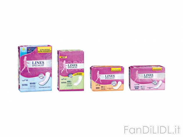 Assorbenti per incontinenza leggera , prezzo 2.29 &#8364;  
-  10/12/18/24 pezzi