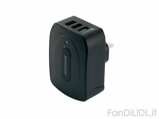 Caricabatterie USB Silvercrest, prezzo 9.99 &#8364; 
- Con porta Qualcomm Quick ...