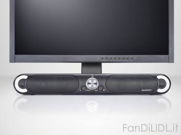 Altoparlante Soundbar Silvercrest, prezzo 27.99 &#8364; 
- Con LED bianchi
- ...