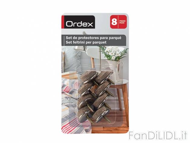 Set feltrini o pad protettivi Ordex, prezzo 1,49 &#8364; per Al set 
- Proteggono ...