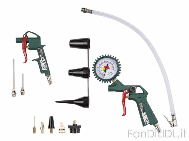 Set accessori per compressore Parkside, prezzo 9.99 &#8364; 
- Pistola soffiatrice ...