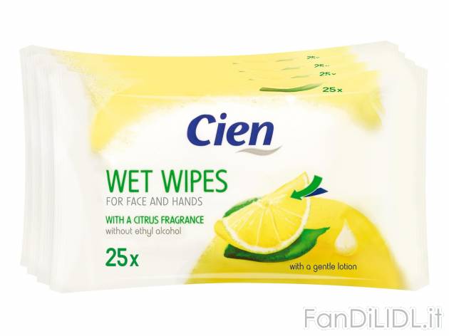 Salviette umidificate Cien, prezzo 1.79 &#8364;