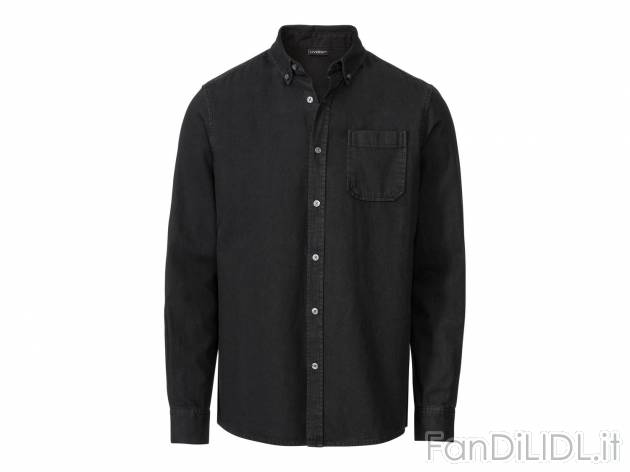 Camicia in jeans da uomo Livergy, prezzo 9.99 &#8364;  
-  Puro cotone
- Oeko tex NEW