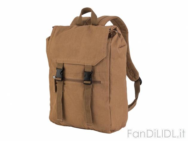 Zainetto in tela canvas Livergy, prezzo 12.99 &#8364;