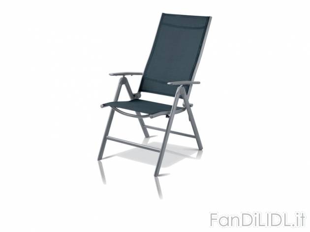 Sedia sdraio in alluminio Florabest, prezzo 39,99 &#8364; per Alla confezione ...