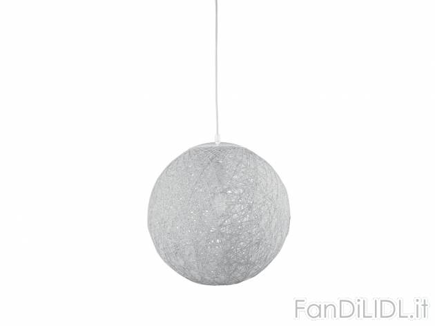 Lampada LED sferica a sospensione Livarno Lux, prezzo 29.99 &#8364; 
- &Oslash; ...