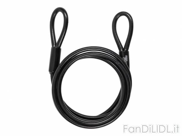 Cavo in acciaio multiuso, lucchetto da esterni o set lucchetti Powerfix, prezzo ...