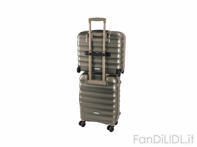 Trolley Business o Trolley bagaglio a mano in policarbonato, antracite/oro Topmove, ...