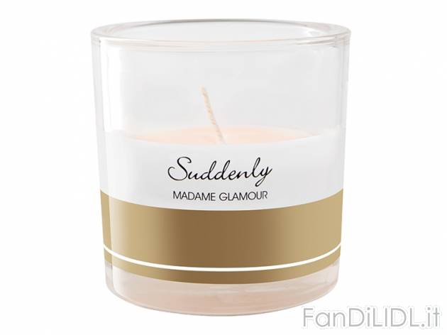 Candela profumata in bicchiere , prezzo 2,99 &#8364; per Alla confezione 
- ...