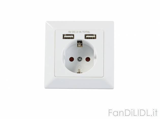 Presa USB da muro , prezzo 9.99 &#8364; per Alla confezione 
- A scelta fra ...