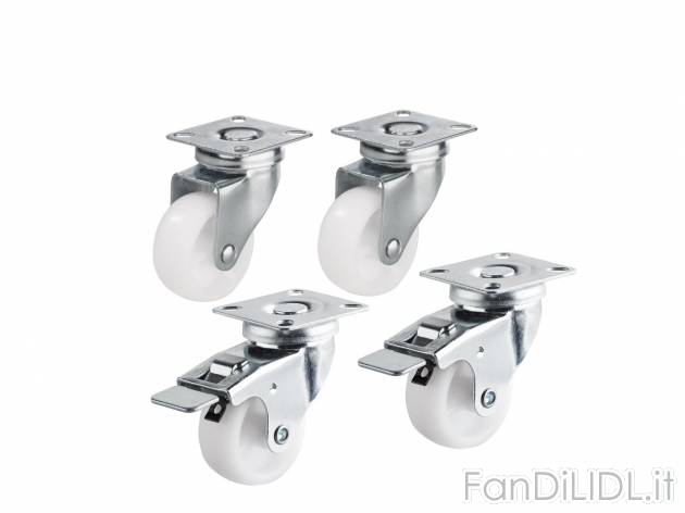 Set rotelle per mobili , prezzo 4.99 &#8364; per Al set 
A scelta fra:
- 8 ...