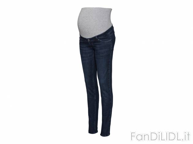 Jeans premaman Super Skinny Fit Esmara, prezzo 9.99 &#8364; 
- Taglio extra ...