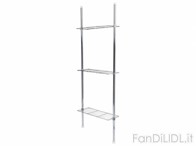 Portaoggetti telescopico per bagno Livarno Living, prezzo 19.99 &#8364; 
- ...