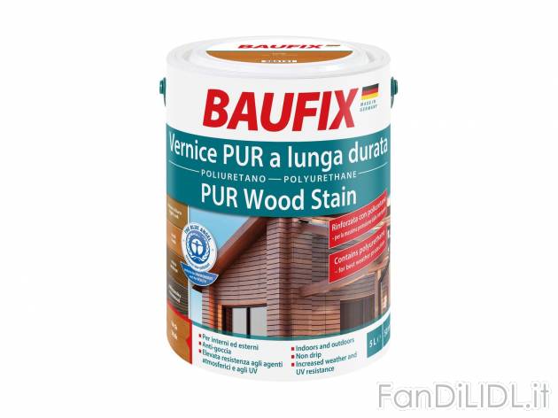 Vernice per legno 5 L , prezzo 12.99 &#8364; per Alla confezione 
- Resistente ...