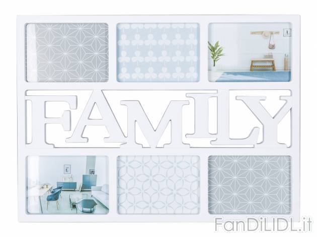 Cornice portafoto multipla Melinera, prezzo 4.99 &#8364; 
- Per 6 fotografie ...