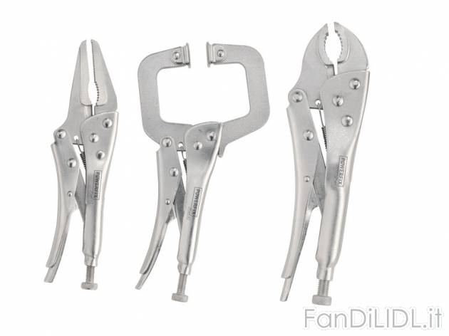 Set pinze regolabili autobloccanti Powerfix, prezzo 7,99 &#8364; per Al set ...