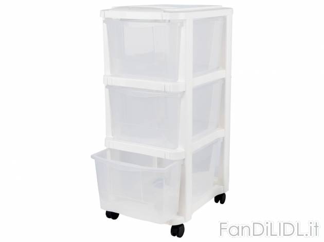 Box 3 cassetti con rotelle Cassetti, prezzo 14.99 &#8364; 
- Pratico sistema ...