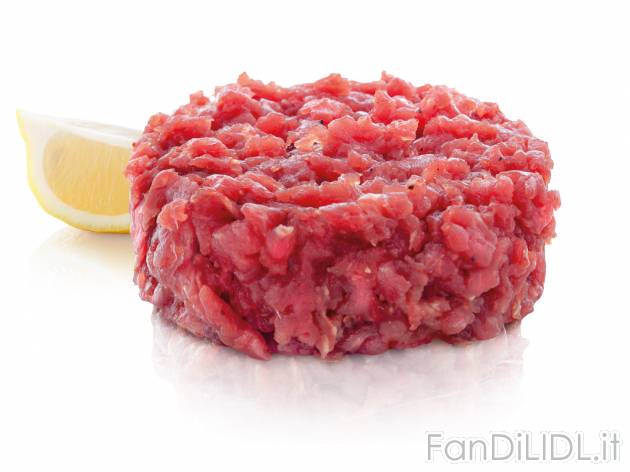 Tartare di scottona , le prix 2.99 &#8364; 
- Da condire a crudo con olio, ...