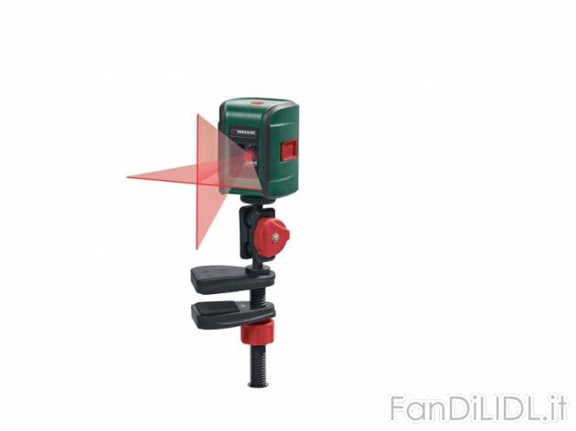 Livella laser a croce con morsetto Parkside, prezzo 29,99 &#8364; per Alla confezione ...