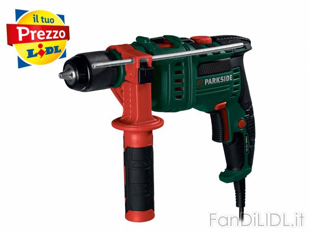 Trapano a percussione Parkside, le prix 19.99 &#8364; 
- Utilizzo versatile ...