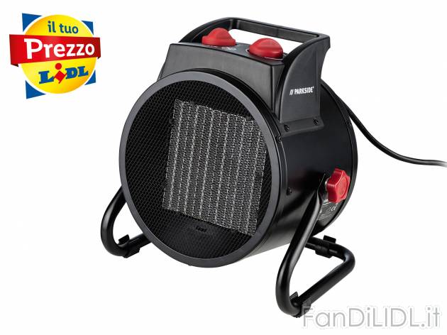 Generatore di aria calda Parkside, le prix 49.00 &#8364; 
- Termostato regolabile ...