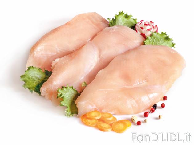 Filetto di petto di pollo a fette , le prix 4.59 &#8364; 
- Ideale per un secondo ...