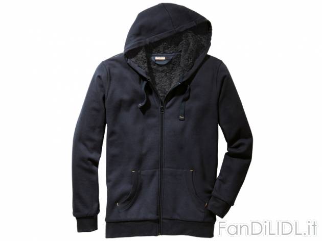 Felpa da uomo Livergy, prezzo 0,00 &#8364; per 
- Felpata all&#39;interno
- ...