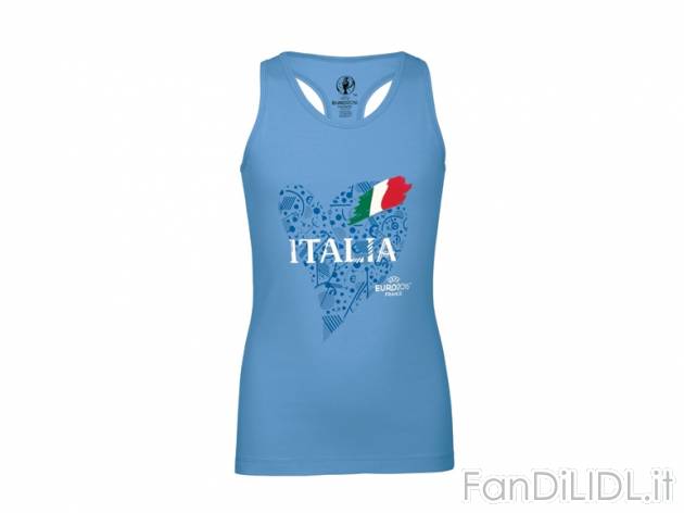 Canotta da bambina UEFA , prezzo 7,99 &#8364; per Alla confezione 
- Piacevevole ...