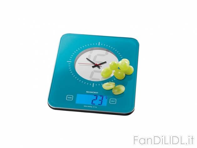 Bilancia da cucina con orologio , prezzo 9,99 &#8364; per Alla confezione 
- ...