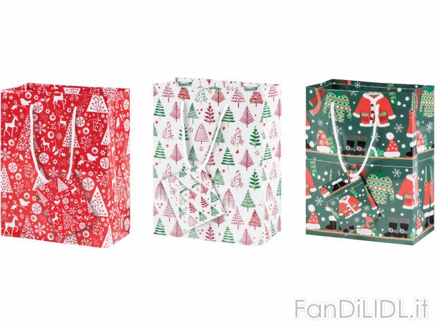 Set sacchetti regalo Melinera, le prix 1.99 &#8364; 
4 o 6 pezzi 
- Con bigliettini ...
