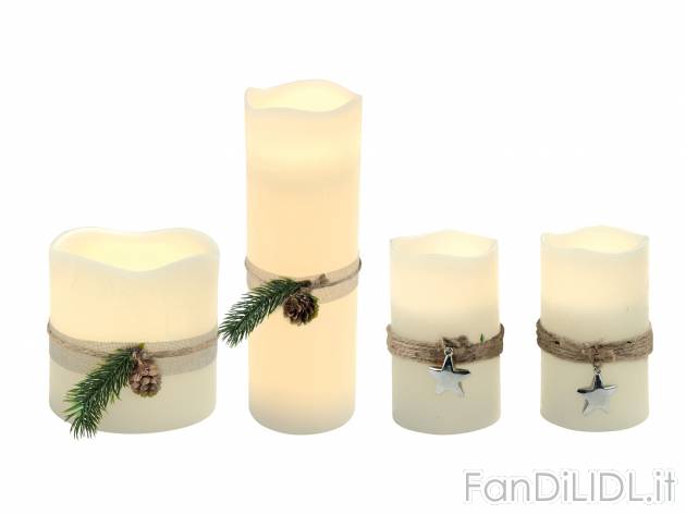 Candela LED Melinera, le prix 8.99 &#8364; 
1 o 2 pezzi 
- Luce d&rsquo;atmosfera ...