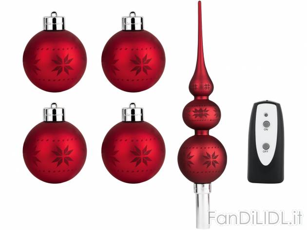 Set palline natalizie con LED Melinera, le prix 19.99 &#8364; 
5 o 6 pezzi 
- ...
