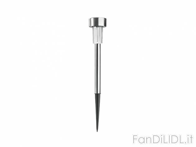 Lampada LED ad energia solare con picchetto , prezzo 7,99 &#8364; per Alla confezione ...
