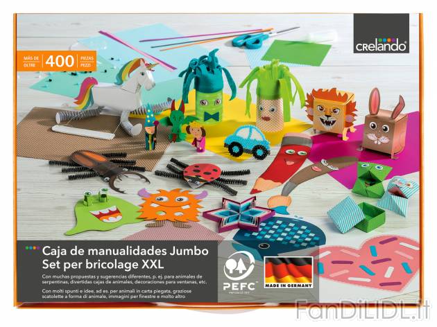 Set per bricolage XXL Crelando, le prix 9.99 &#8364; 
- Istruzioni e fogli ...