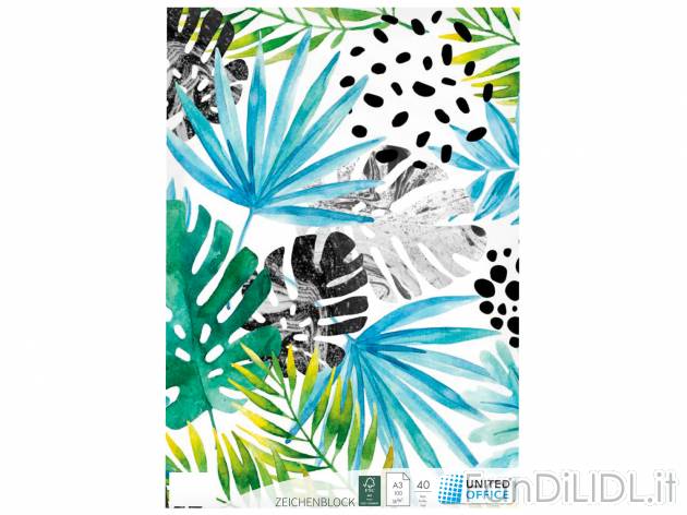 Blocco da disegno A3, 40 fogli United Office, le prix 1.49 &#8364; 

Caratteristiche

- ...