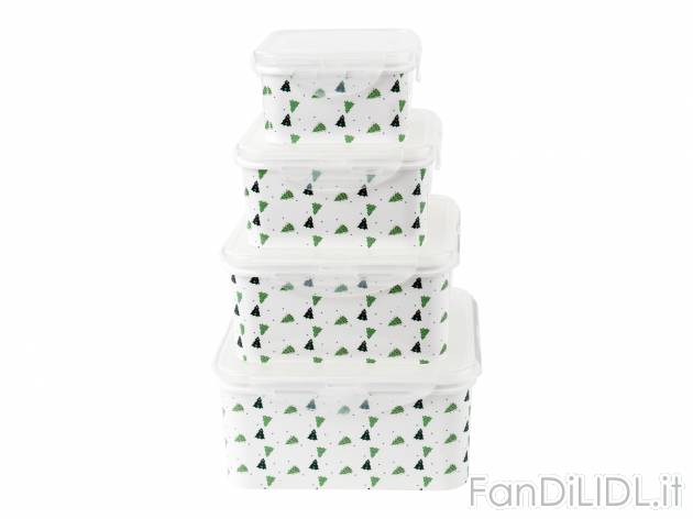 Contenitore salvafreschezza Ernesto, le prix 6.99 &#8364; 
4 pezzi 
- Con chiusure ...