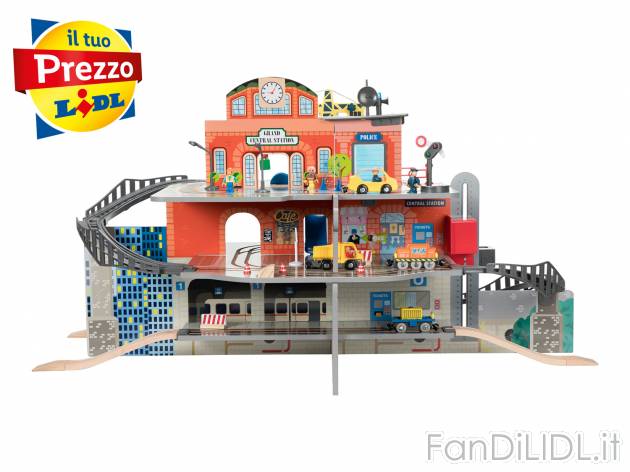 Set stazione XXL in legno , le prix 49.00 &#8364; 
- Con accessori
- Lunghezza ...