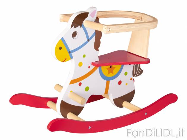 Triciclo senza pedali, cavallo a dondolo o carrello in legno , le prix 24.99 &#8364; ...