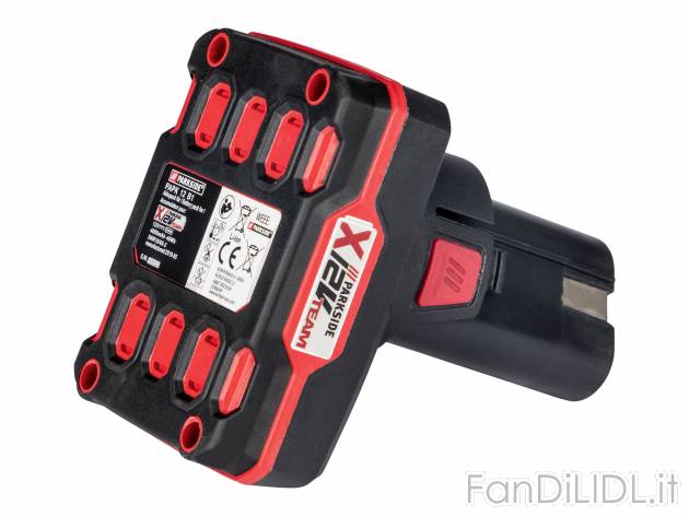 Batteria 4 Ah Parkside, le prix 19.99 € 
- Tipo: ioni di litio
- Tensione nominale: ...